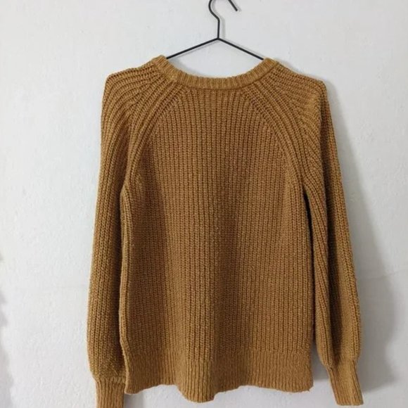 Madewell Balloon-Sleeve Pullover Sweater Egyptian Gold Small - Picture 4 of 8